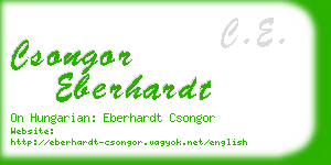 csongor eberhardt business card
